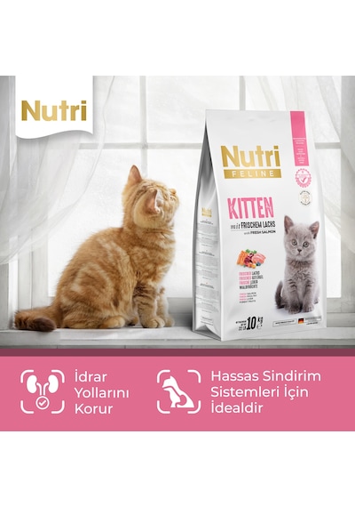Nutri Feline Kitten Tavuklu Yavru Kedi Maması 10 KG
