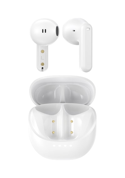 Opus Bluetooth V5.4 Kablosuz Kulak Içi Tws Kulaklık Enc Destekli 4 Mikrofon Sistemi Beyaz