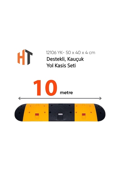 Destekli, Kauçuk Yol Kasisi Seti 10 Metre