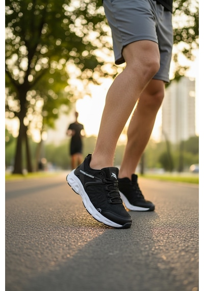 Enoch File Detaylı Kaymaz Taban Bağcıklı Outdoor Erkek Spor Ayakkabı Siyah - Beyaz Enoch File Detaylı Kaymaz Taban Bağcıklı Outdoor Erkek Spor Ayakkabı Siyah - Beyaz