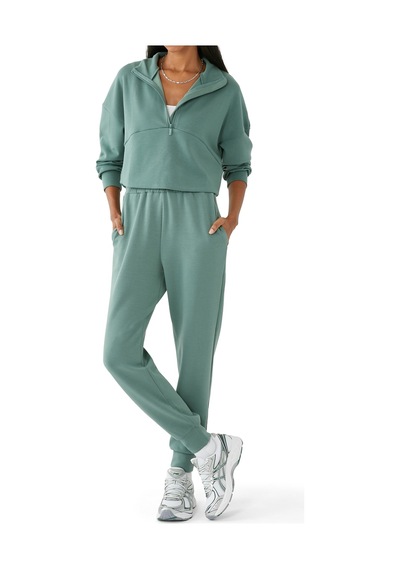 L Couture Şık Jogger Pantolon Yeşil