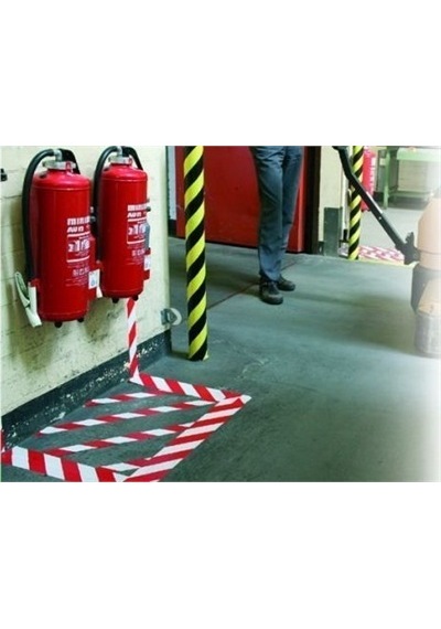 Tesa 60760 33m X 50mm Sarı-siyah Yer İşaretleme Bandı