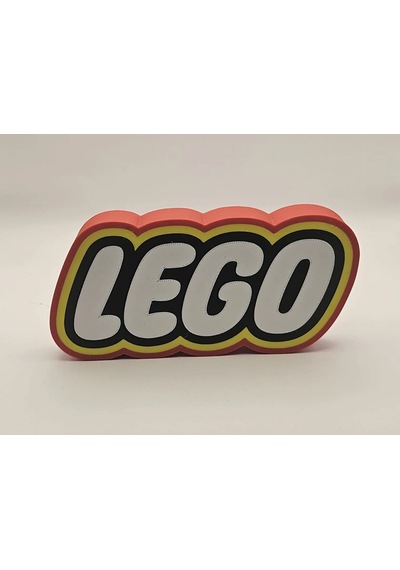 Lego Logo Standı Masaüstü Süs Oyuncak Temalı Dekoratif Figür Çocu