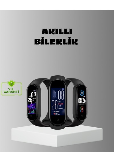 Akıllı Bileklik Adım Sayarlı Takipli Bildirim Uyumlu Ip67 - Lisinya