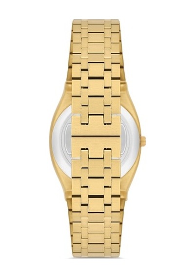 Ferro Quartz Çelik Altın Rengi Gümüş Kadran 32 Mm Kadın Kol Saati