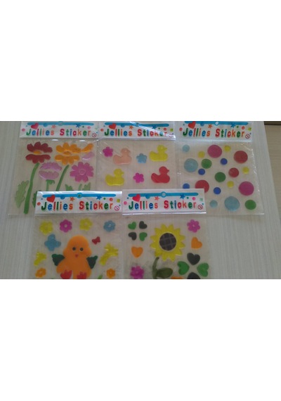 5 Adet Karışık Modelli Jel Sticker Yapıştırma Jel
