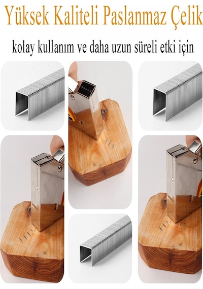 13/8 Zımba Teli 5000 Li 2 Paket Delta 13-8 Zımba Tabancaları Patpat Otomatik Zımba Makinesi Çakma Teli