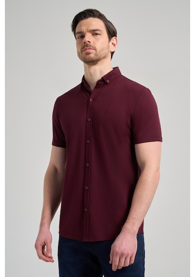 İmza Bordo Kısa Kol Düz Örme İtalyan Yaka Düğmeli Cepsiz Pamuklu Classic Slim Fit Gömlek 1004250156 900 Bordo İmza Bordo Kısa Kol Düz Örme İtalyan Yaka Düğmeli Cepsiz Pamuklu Classic Slim Fit Gömlek 1004250156 900 Bordo