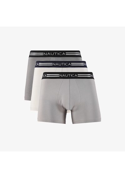 Nautica Erkek Gri Standart Fit 3'lü Boxer Düz X15309t Gri