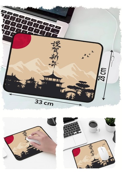 Çin Bohem Tasarımlı 33x28 Cm Mousepad Kaymaz Taban Rahat Konforlu Mouse Pad