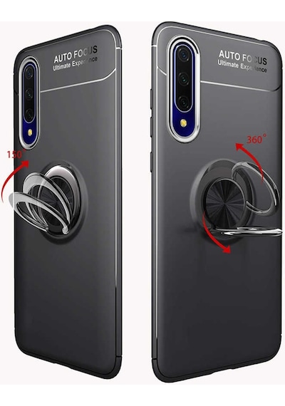 Huawei P Smart Pro Kilif Yüzüklü Miknatisli Silikon Kapak 471592802