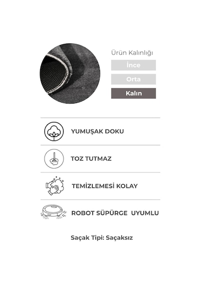 Oval Puffy Yumuşak Peluş Halı , Kaymaz, Yıkanabilir, Antre, Hol, Mutfak, Makyaj Masası Önü Halısı Antrasit