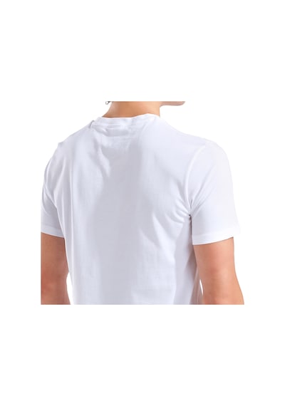 Arena Slippery Surface Print Erkek Beyaz Günlük Stil T-shirt 011332100