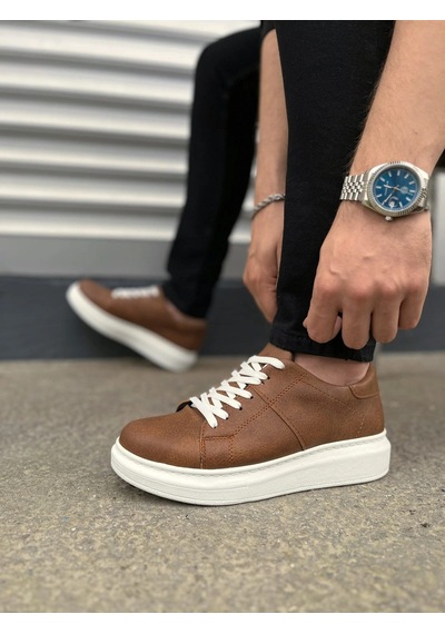 Mevese Tsoob Bağcıklı Cilt Erkek Günlük Rahat Taban Sneaker Ayakkabı - Taba Beyaz Taba - Beyaz Mevese Tsoob Bağcıklı Cilt Erkek Günlük Rahat Taban Sneaker Ayakkabı - Taba Beyaz Taba - Beyaz