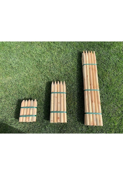 Sağlamlar 10'Lu Ahşap (Çam) Bağ Kazığı-Bahçe Herek-Çit Direği (456694469)