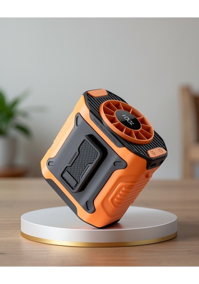 Turbo Mini Fan, 100 Kademeli Dijital Hız Kontrollü, Type-c Şarjlı