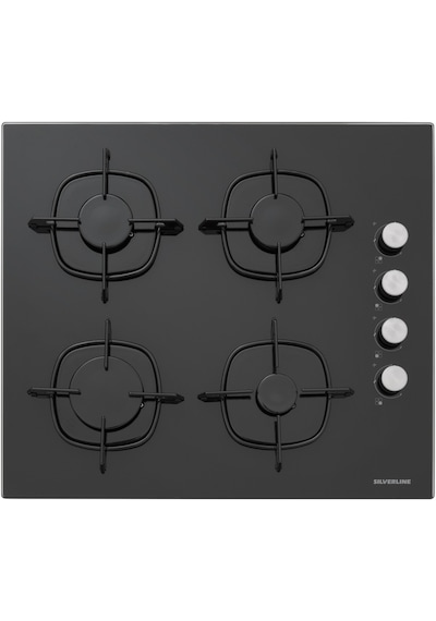 Silverline BO6503B01 - CS5335B01 - 3457 Soho 60 Siyah Cam Ankastre Set
