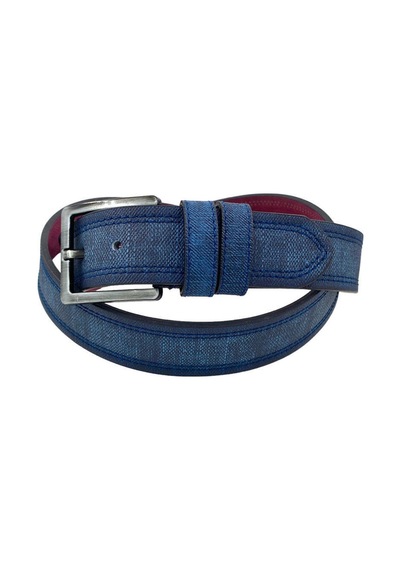 Süzer Deri 4 Cm. Spor Suni Deri Dikişli Model Kemer Lacivert Lacivert