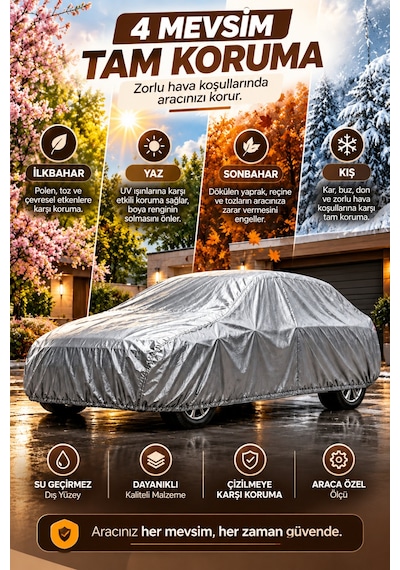 Renault Cli O 6 2026 Ve Sonrası Hatchback Uyumlu Araba Brandası Oto Branda Araba Örtüsü Araç Çadırı
