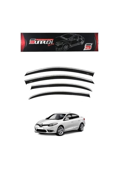 Kromlu Cam Rüzgarlığı Renault Fluence 2009-2016 Ön / Arka 4 Parça Sunpleks Chr-1020003