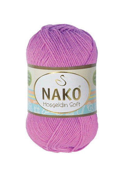 Nako Hoşgeldin Soft El Örgü İpi Gül 1249-9086503128701