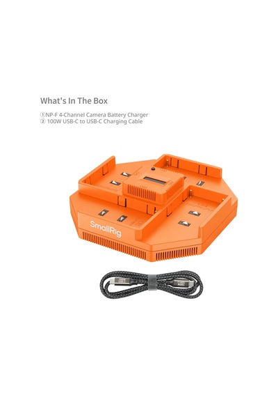 Smallrig 4837 Np-f Serisi 4 Kanallı Kamera Pil Şarj Cihazı Siyah