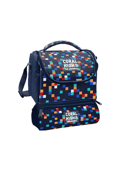 Coral High Beslenme Çantası Ve Üç Gözlü Kalemlik Seti - Lacivert Çok Renli Geometrik Desenler Erkek Çocuk 37135 Lacivert - Yeşil Coral High Beslenme Çantası Ve Üç Gözlü Kalemlik Seti - Lacivert Çok Renli Geometrik Desenler Erkek Çocuk 37135 Lacivert - Yeşil