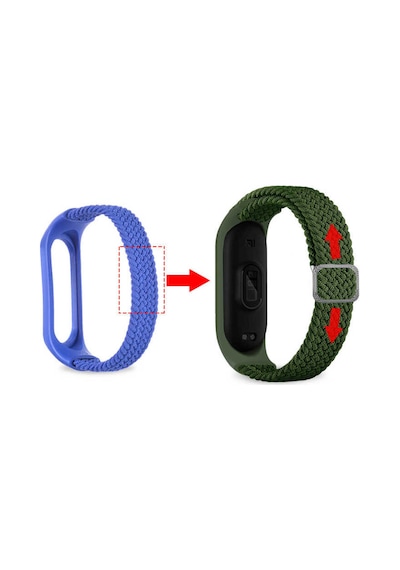 Xiaomi Mi Band 3 Uyumlu Krd-49 Örgü Frm Kordon Denim