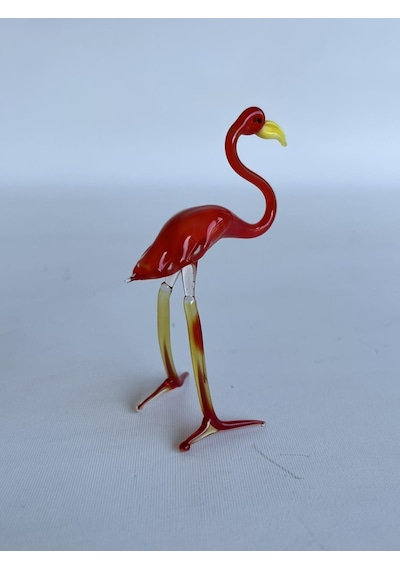 El Yapımı Murano Cam Flamingo Biblo A35