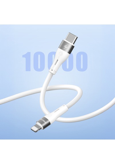 Recci Rs11cl Type-c To Lightning Pd Hızlı Şarj Özellikli Data Ve Şarj Kablosu 20w 1m Beyaz