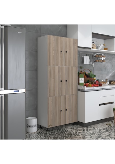 Kenzlife Mutfak Dolabı Tahiri Crdbyz 188 80 37 Çok Amaçlı Dolap Arkalıklı