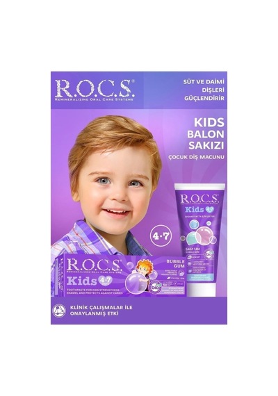 R.o.c.s. Rocs Bubble Gum Aromalı 4-7 Yaş Diş Macunu