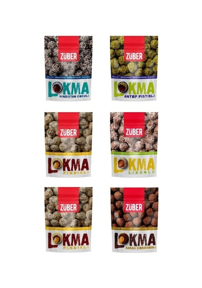 Lokma Şöleni 96g X 6 Adet Hindistan Cevizi, Antep Fıstığı, Fındık, Limon, Kakao