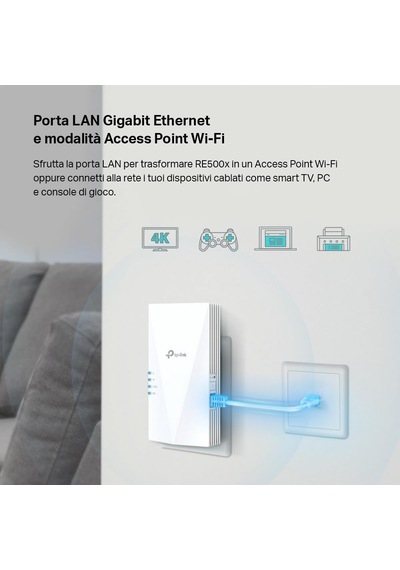 Tp-link Re500x, Ax1500 Mbps Onemesh Wi-fi 6 Menzil Genişletici, G