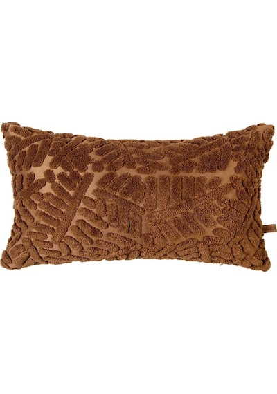 Bohem Özel Tasarım Punch Panç Desen Dekoratif Dikdörtgen Kırlent Kılıfı 28x50 cm Forest Taba