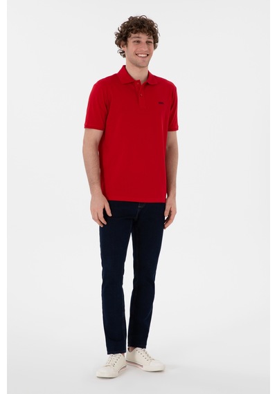 U.S. Polo Assn. Erkek Regular Fit Polo Yaka Kırmızı Basic Tişört 50306007-VR030 U.S. Polo Assn. Erkek Regular Fit Polo Yaka Kırmızı Basic Tişört 50306007-VR030