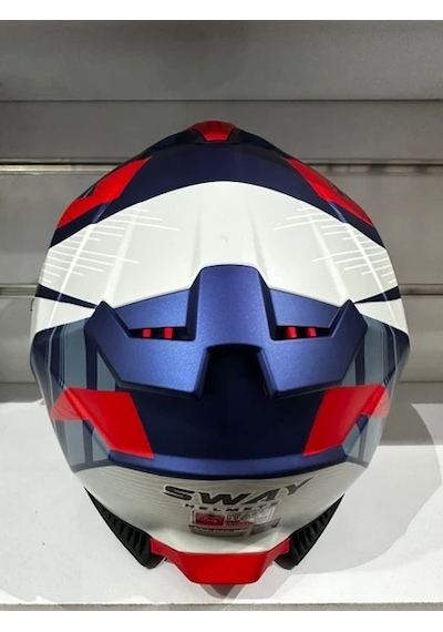 Sway Sw-865 St  Motosiklet Kaskı Blue/red