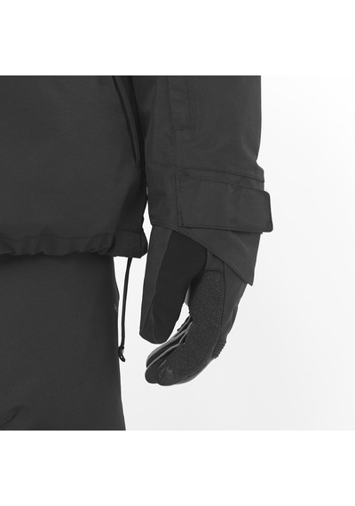 Salomon Venom Anorak Erkek Kayak Montu Deep Black Lc2609700 Siyah