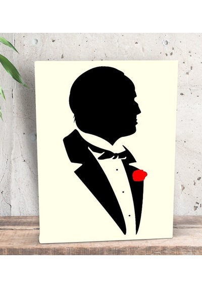 Bk Gift The Godfather Tasarımlı Dekoratif Mini Kanvas Tablo 15x20cm-2