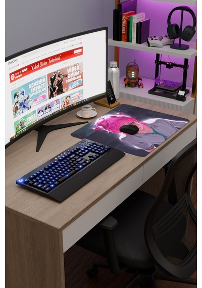 Saiki Kusuo Anime V3 - 48x40 Xl Gaming Kauçuk Kaymaz Taban Mouse Pad Fare Altlığı