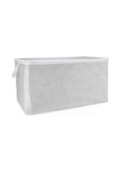 Mini Hurç 45x40x30 Gri Çizgili Kumaş Diğer