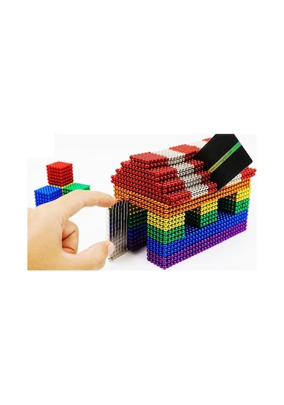 Magnetic Cube 8 Renk 216 Adet 5 Mm Manyetik Mıknatıs Toplar. Kart Magnetic Cube 8 Renk 216 Adet 5 Mm Manyetik Mıknatıs Toplar. Kart
