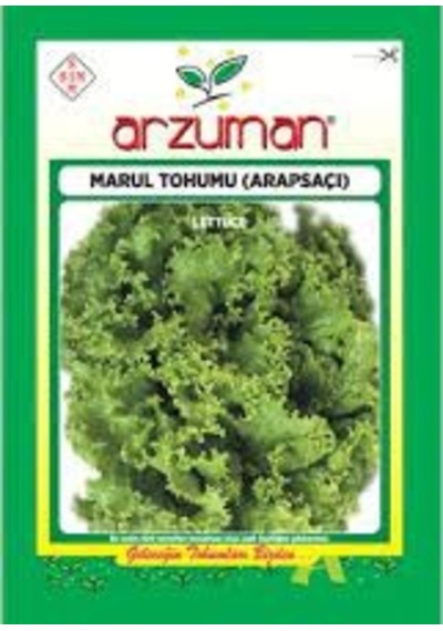 1 Paket Tohum Organik Kıvırcık Arapsaçı Marul Tohumu 10gr