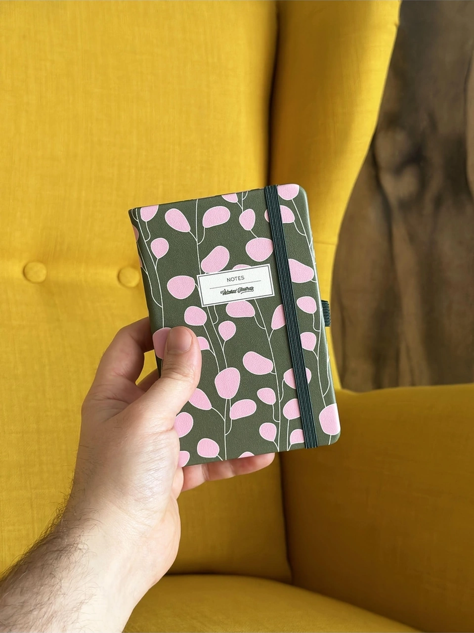 Venzi Art Sert Kapak Vegan Deri 192 Sayfa A6 80gr. Çizgili Defter Yeşil