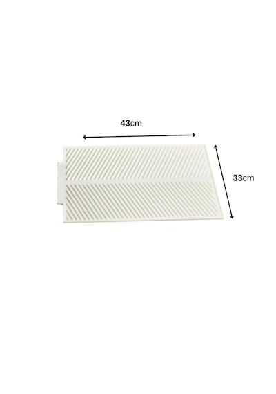 Beyaz Silikon Bulaşık Kurutma Matı Maxi Boy 44x33cm Beyaz