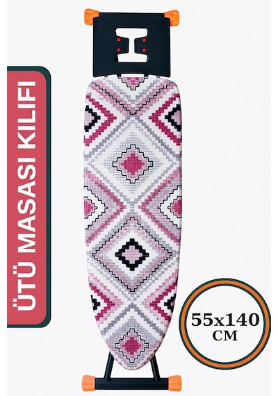 Asev Home Ütü Masası Kılıfı Keçeli İpli Stoperli Büyük Boy 55x140 Cm Asya Diğer