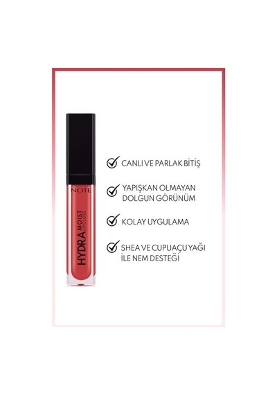 Note Hydramoist Lipgloss 08 Party Mood 01