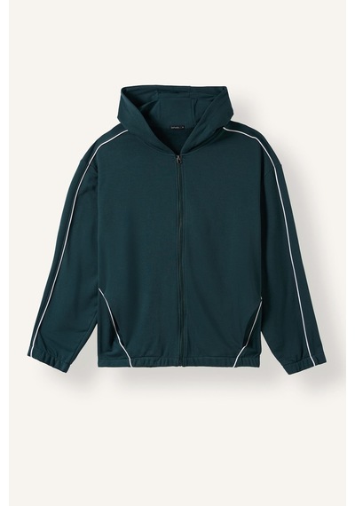 Defacto Boxy Fit Kapüşonlu Biye Detaylı Fermuarlı Basic Hırka H4251ax26augn1051 Yeşil-gn1051 Defacto Boxy Fit Kapüşonlu Biye Detaylı Fermuarlı Basic Hırka H4251ax26augn1051 Yeşil-gn1051