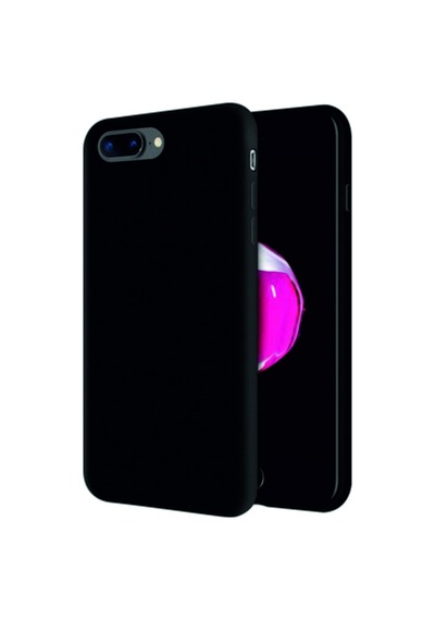 Apple Uyumlu iPhone 7 Plus Kılıf Kamera Korumalı Silikon Rubber Arka Kapak Siyah