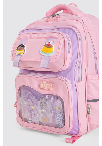 Ççs Kids Premium Okul Sırt Çantası İlkokul Ortaokul Günlük İthal Sırt Çantası Pembe 51976